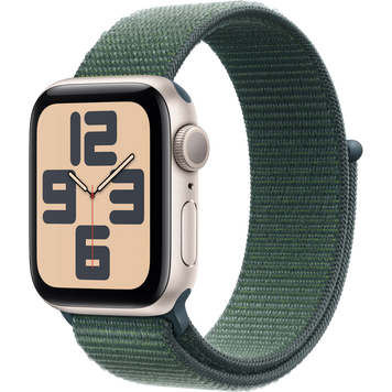 Смарт-часы Apple Watch SE 2 GPS 40mm Starlight Aluminium Case w. Lake Green Sport Loop (MXEH3) 349906209 фото