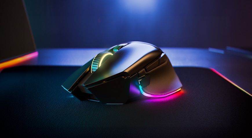 Игровая мышка Razer Basilisk V3 Pro 35K, RGB, USB-A/WL/BT BLACK (RZ01-05240100-R3G1) 77509 фото