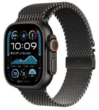 Смарт-годинник Apple Watch Ultra 2 GPS + Cellular 49mm Black Titanium Case w. Black Titanium Milanese Loop - L (MX5V3)