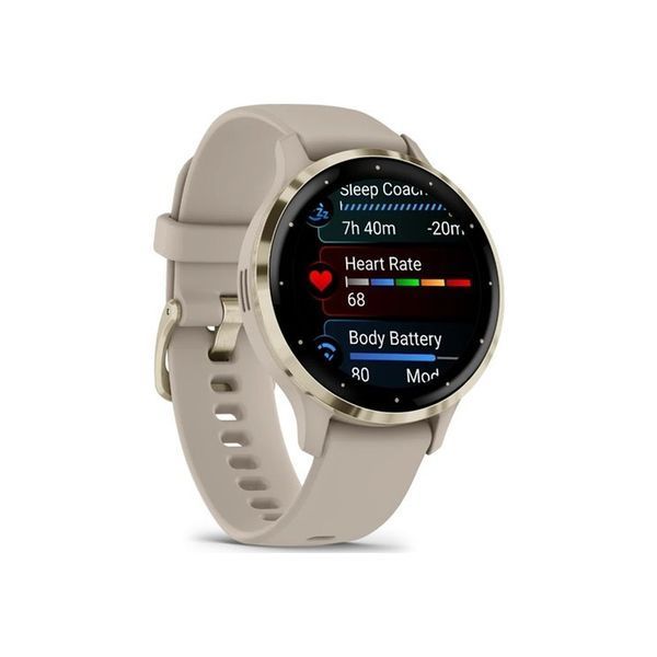 Смарт-часы Garmin Venu 3S, French Gray + Soft Gold, GPS (010-02785-02) 842388 фото