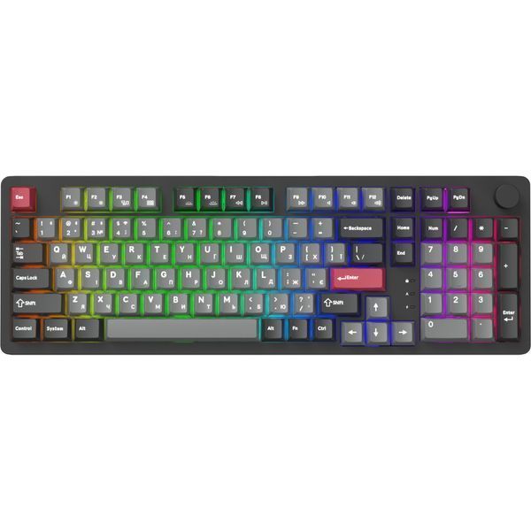 Клавиатура GamePro Asgard Drakkar Keychron Super Red Switch Wireless/Bluetooth/USB UA Black (MK305BK) 349960 фото
