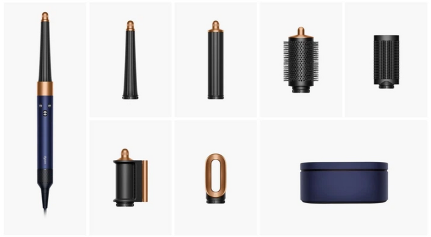Стайлер Dyson Airwrap i.d HS08 multi-styler and dryer Straight+Wavy Prussian Blue Copper (107163-01) 274100 фото