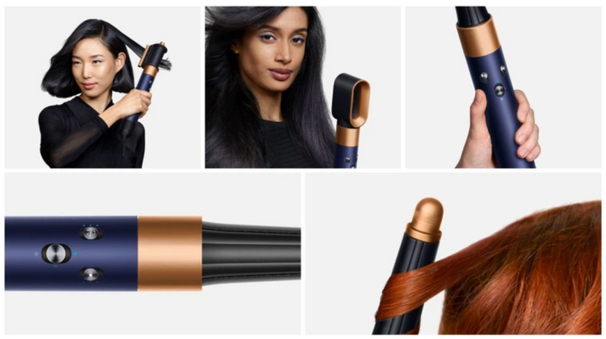 Стайлер Dyson Airwrap i.d HS08 multi-styler and dryer Straight+Wavy Prussian Blue Copper (107163-01) 274100 фото