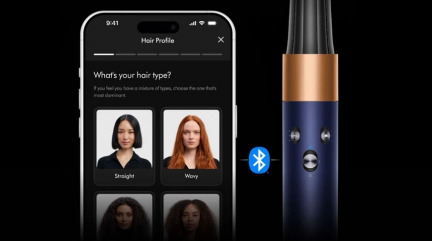 Стайлер Dyson Airwrap i.d HS08 multi-styler and dryer Straight+Wavy Prussian Blue Copper (107163-01) 274100 фото