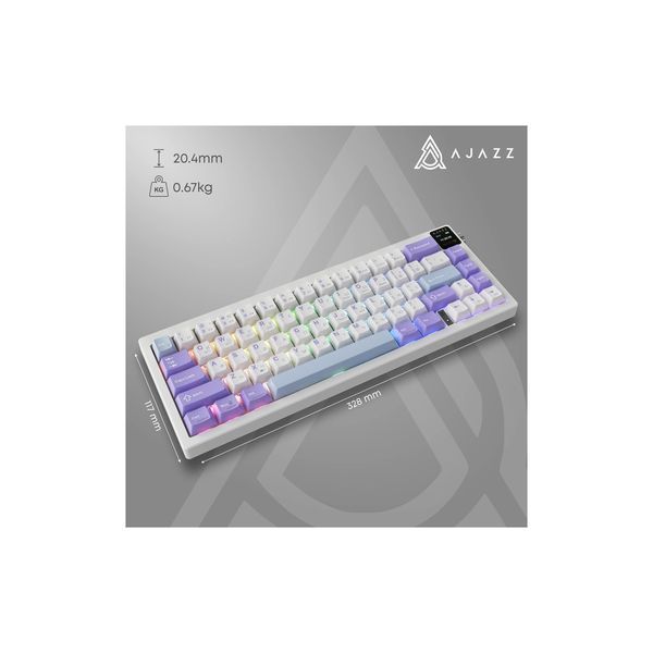 Клавиатура Ajazz AK650 Flying Fish Switch Purple RGB USB/Wireless/Bluetooth UA Purple (AK650-FF-PWB) 132820 фото