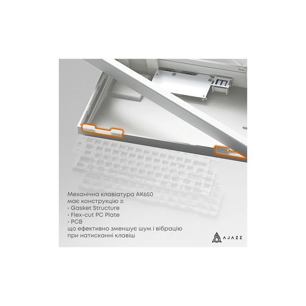 Клавиатура Ajazz AK650 Flying Fish Switch Purple RGB USB/Wireless/Bluetooth UA Purple (AK650-FF-PWB) 132820 фото