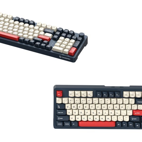 Клавіатура GamePro Asgard Drakkar Keychron Super Red Switch Wireless/Bluetooth/USB UA Blue (MK305BL) 349964 фото