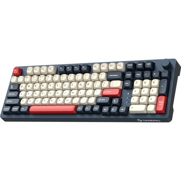 Клавіатура GamePro Asgard Drakkar Keychron Super Red Switch Wireless/Bluetooth/USB UA Blue (MK305BL) 349964 фото