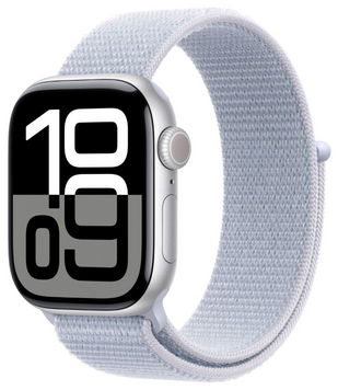 Смарт-часы Apple Watch Series 10 GPS 42mm Silver Aluminum Case with Blue Cloud Sport Loop (MWWD3) 349906125 фото