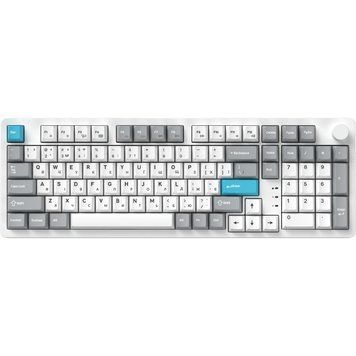 Клавіатура GamePro Asgard Drakkar Keychron Super Red Switch Wireless/Bluetooth/USB UA White (MK305WH) 00-00088838 фото