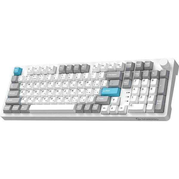 Клавиатура GamePro Asgard Drakkar Keychron Super Red Switch Wireless/Bluetooth/USB UA White (MK305WH) 349967 фото