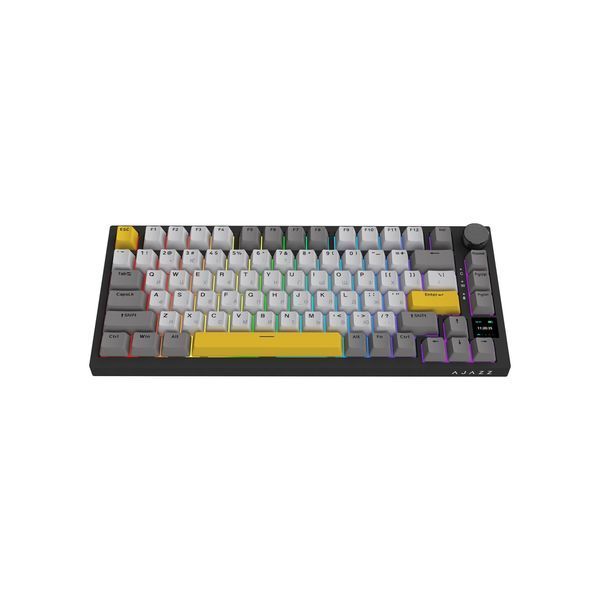 Клавіатура Ajazz AK820 Pro Flying Fish Switch Black RGB USB/Wireless/Bluetooth UA Black (AK820PRO-FF-BGY) 227341 фото