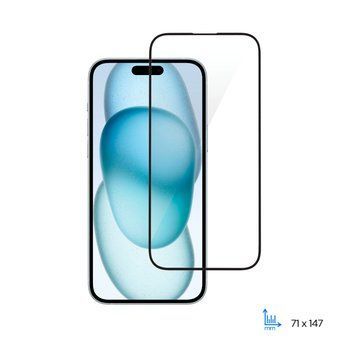 Защитное стекло 2E для iPhone 15, 2.5D FCFG 2E-IP-15.-6.1-SMFCFG-BB фото