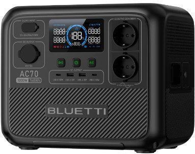 Зарядная станция Bluetti AC70, 1000 Вт, 768 Вт*ч (электростанция для дома) AC70 фото