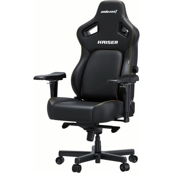 Игровое кресло Anda Seat Kaiser 4 PVC Size XL Black (AD12YDDC-XLL-20-B-PV/C) AD12YDDC-XLL-20-B-PV/C фото