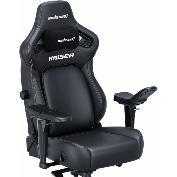 Игровое кресло Anda Seat Kaiser 4 PVC Size XL Black (AD12YDDC-XLL-20-B-PV/C) AD12YDDC-XLL-20-B-PV/C фото