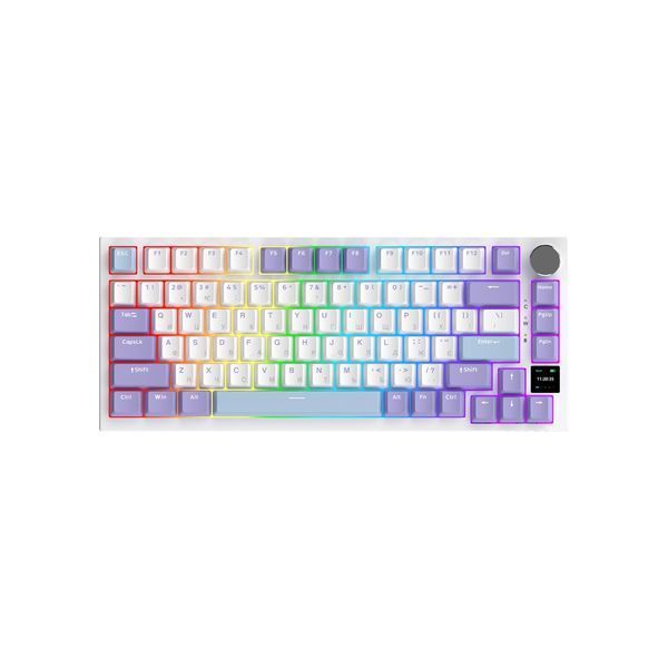 Клавіатура Ajazz AK820 Pro Gift Switch Purple RGB USB/Wireless/Bluetooth UA Purple (AK820PRO-G-PWB) 227303 фото
