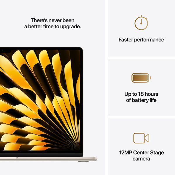 Ноутбук APPLE MacBook Air 15.3" M4 24/512GB 2025 Starlight 341004430 фото