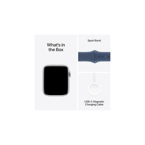 Смарт-годинник Apple Watch SE 2 GPS 44mm Midnight Aluminium Case w. Midnight Sport Band - S/M (MXEJ3) 38153 фото