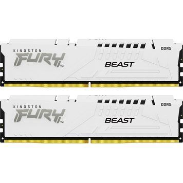 Оперативная память DDR5 64GB (2x32GB) 6400 MHz Beast White XMP Kingston Fury (ex.HyperX) (KF564C32BWK2-64) KF564C32BWK2-64 фото