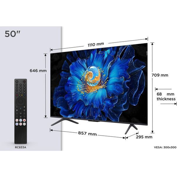 Телевізор TCL C6KS 50" QLED Ultra HD 4K (50C6KS) 245022 фото
