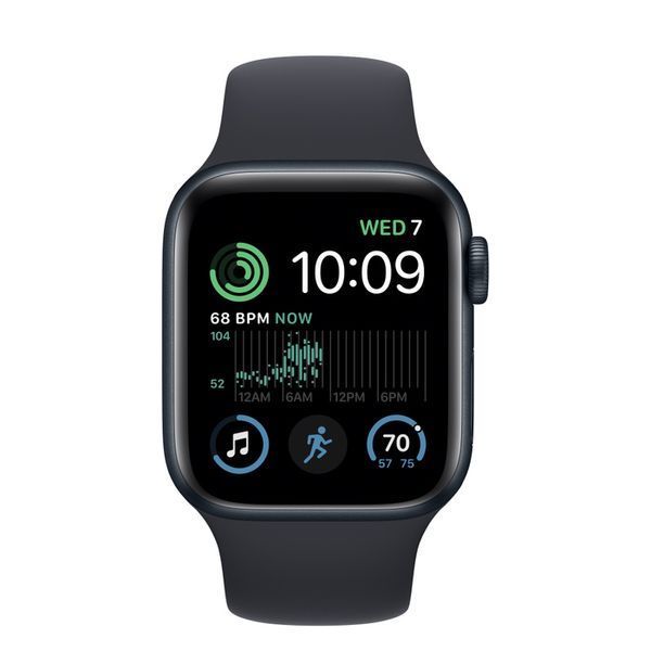 Смарт-годинник Apple Watch SE 2 GPS 44mm Midnight Aluminium Case w. Midnight Sport Band - M/L (MXEK3) 26849 фото