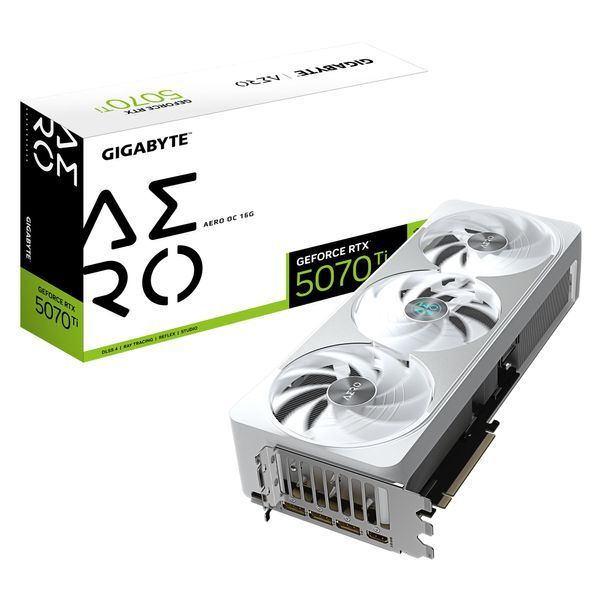 Видеокарта GIGABYTE GeForce RTX 5070 Ti 16GB GDDR7 AERO OC GV-N507TAERO_OC-16GD фото