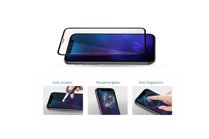 Защитное стекло 2E для iPhone 14 Pro Max, 2.5D FCFG 2E-IP-14PM-6.7-SMFCFG-BB фото