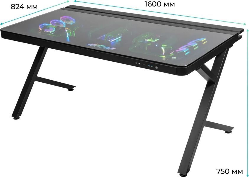 Компьютер в столе ARTLINE Overlord DESKPro, RTX 5080 16GB, Ryzen 9 9950X (DESKProv10Win) 00-00089591 фото