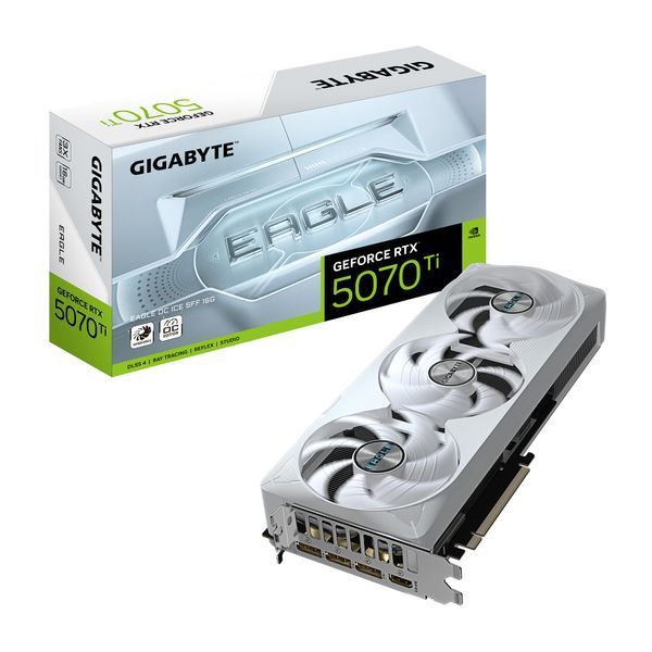 Відеокарта GIGABYTE GeForce RTX 5070 Ti 16GB GDDR7 EAGLE ICE OC GV-N507TEAGLEOC_ICE-16GD фото