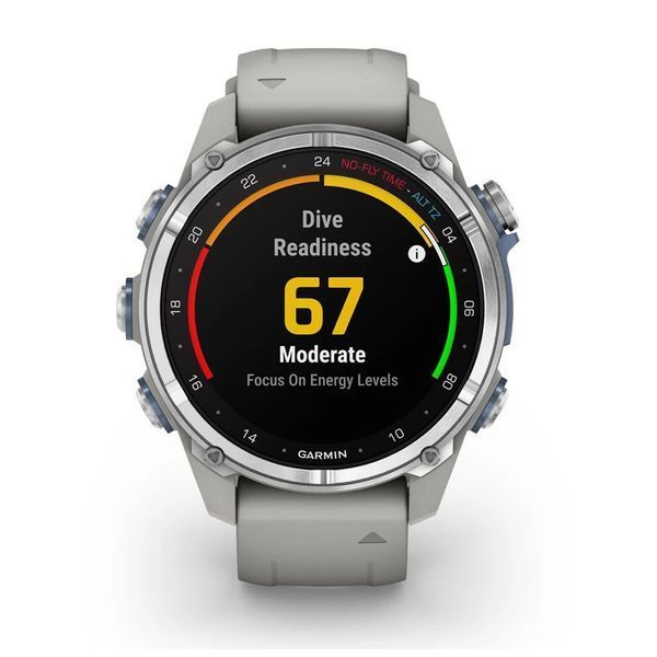 Смарт-часы Garmin Descent Mk3, 43mm, Passvtd Steel/Fog Gry, Dive Computer, GPS дайвінг комп'ютер (010-02753-04/03) 893139 фото