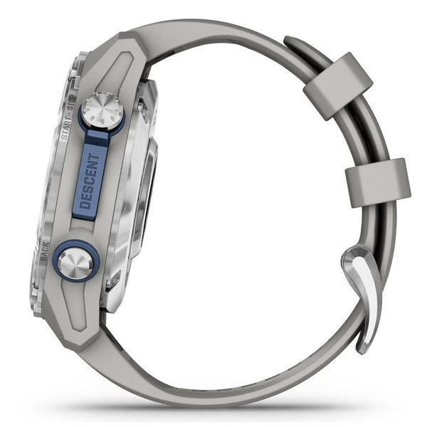 Смарт-часы Garmin Descent Mk3, 43mm, Passvtd Steel/Fog Gry, Dive Computer, GPS дайвінг комп'ютер (010-02753-04/03) 893139 фото