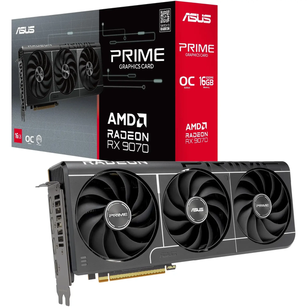 Видеокарта Asus Prime Radeon RX 9070 OC Edition (PRIME-RX9070-O16G) АЛ-00011777 фото