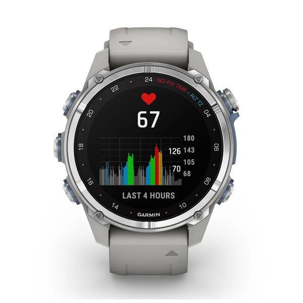 Смарт-часы Garmin Descent Mk3, 43mm, Passvtd Steel/Fog Gry, Dive Computer, GPS дайвінг комп'ютер (010-02753-04/03) 893139 фото