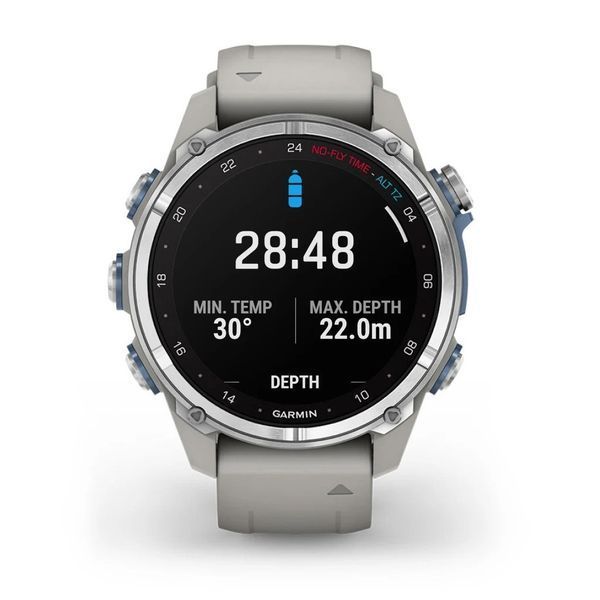 Смарт-часы Garmin Descent Mk3, 43mm, Passvtd Steel/Fog Gry, Dive Computer, GPS дайвінг комп'ютер (010-02753-04/03) 893139 фото
