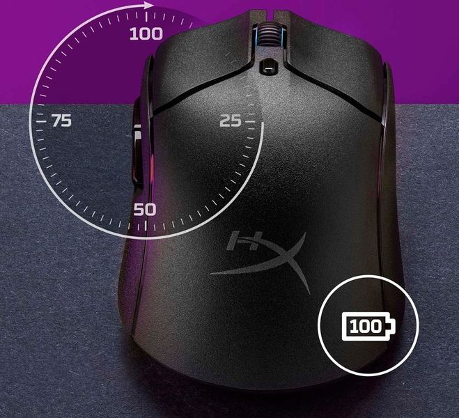 Игровая мышка HyperX Pulsefire Haste 2, RGB, USB-A/WL/BT (6N0B0AA) 776237 фото