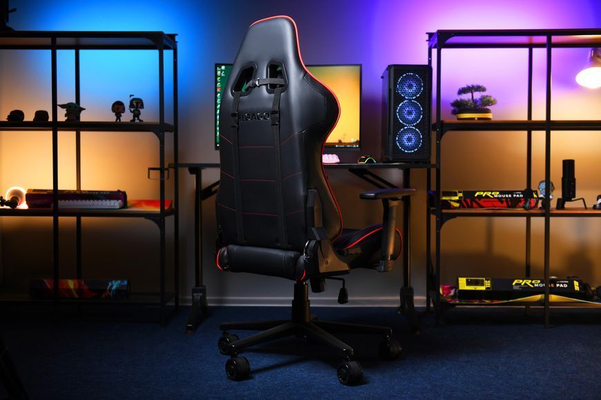 Игровое кресло 2E GAMING HIBAGON II Черно-красный (2E-GC-HIB-BKRD) 2E-GC-HIB-BKRD фото