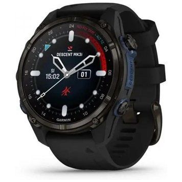 Смарт-часы Garmin Descent Mk3i, 43mm, Crbn Gry DLC Ti/Blk, Dive Computer, GPS дайвінг комп'ютер (010-02753-10/11) 893140 фото