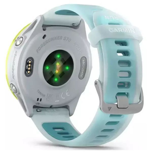 Смарт-часы Garmin Forerunner 570 - 47MM, Whitestone/Amp Yellow, GPS (010-02971-01) 217643 фото