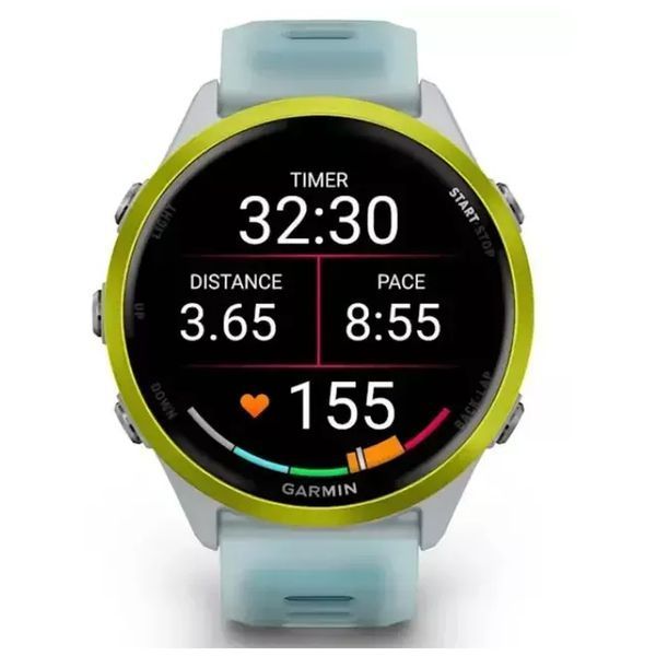 Смарт-часы Garmin Forerunner 570 - 47MM, Whitestone/Amp Yellow, GPS (010-02971-01) 217643 фото