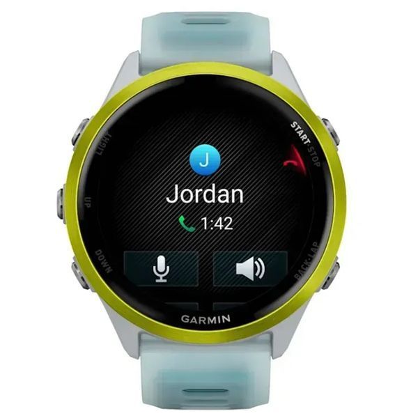 Смарт-часы Garmin Forerunner 570 - 47MM, Whitestone/Amp Yellow, GPS (010-02971-01) 217643 фото