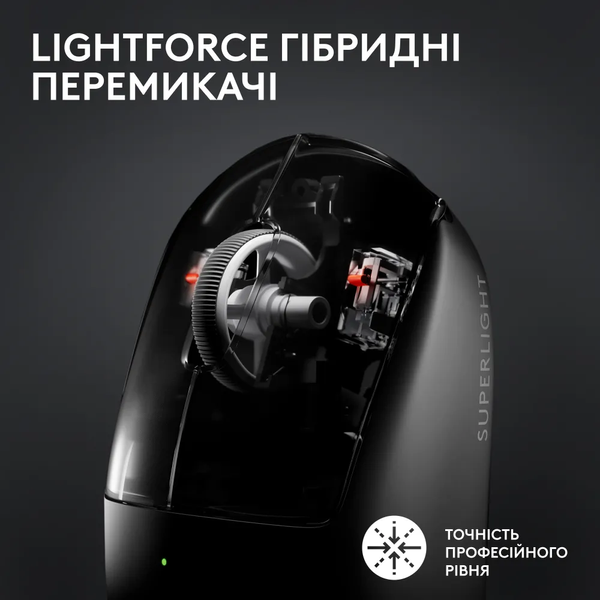 Мышка Logitech G Pro X Superlight 2 Lightspeed Wireless Black (910-006630) 857231 фото