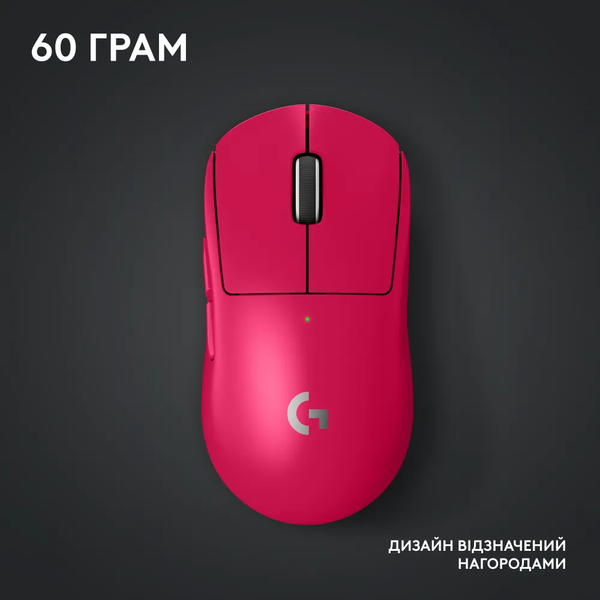 Мышка Logitech G Pro X Superlight 2 Lightspeed Wireless Magenta (910-006797) 900669 фото