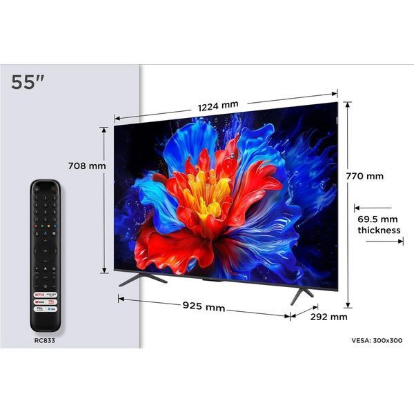 Телевізор TCL P8K 55" QLED Ultra HD 4K (55P8K) 245028 фото