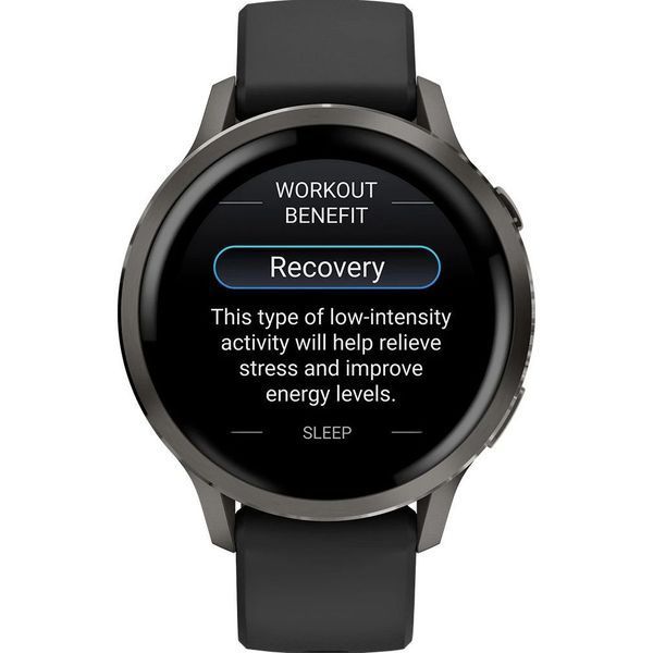 Смарт-часы Garmin Venu 4 41 mm Slate with Black Silicone Band (010-03013-02) 301014 фото