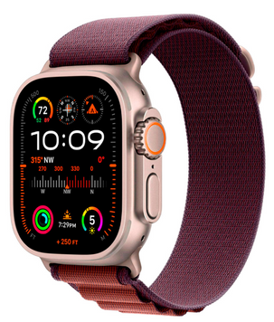 Смарт-часы Apple Watch Ultra 2 GPS + Cellular 49mm Natural Titanium Case w. Indigo Alpine Loop - Medium (MRET3) 349905515 фото