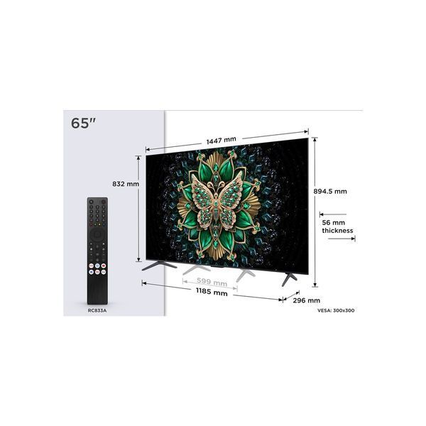 Телевизор TCL C6K 65" QLED Ultra HD 4K (65C6K) 245029 фото