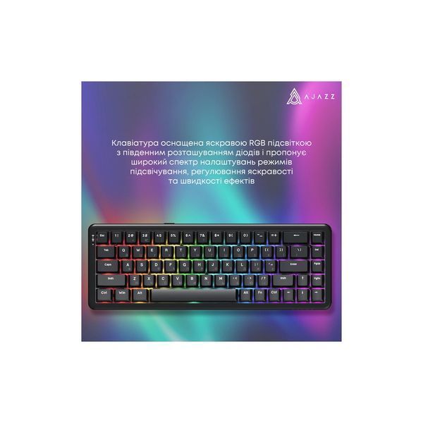 Клавиатура Ajazz AK680 MAX Magnetic Switch RGB USB Black (AK680-WM-B-A) 245753 фото