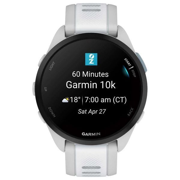 Смарт-часы Garmin Forerunner 165 Music, Mist Grey/Whitestone, GPS (010-02863-31) 902761 фото