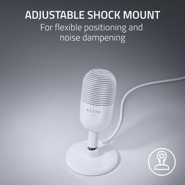 Мікрофон геймінговий Razer Seiren V3 Mini White (RZ19-05050300-R3M1) RZ19-05050300-R3M1 фото